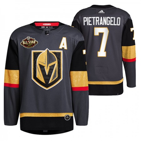 Pánské Hokejový Dres Vegas Golden Knights Alex Pietrangelo 7 2022 NHL All-Star Černá Authentic
